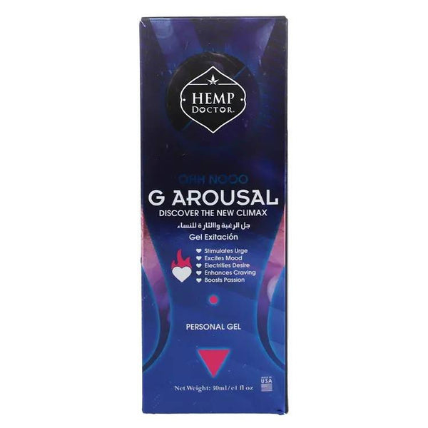 Hemp Doctor G Arousal Gel Intimate Lubricant with Hemp Extract, 30 ml