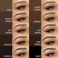Moira Waterproof Eyebrow Pencil, Ultra-Fine Tip, Spoolie Brush, Shade 01 Top