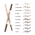Moira Waterproof Eyebrow Pencil, Ultra-Fine Tip, Spoolie Brush, Shade 01 Top