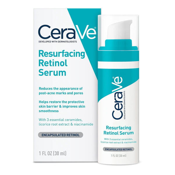 CeraVe Resurfacing Retinol Serum Encapsulated Retinol with Ceramides and Niacinamide