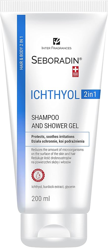 Seboradin Ichthyol 2-in-1 Shampoo and Shower Gel Cleansing Formula 200 ml