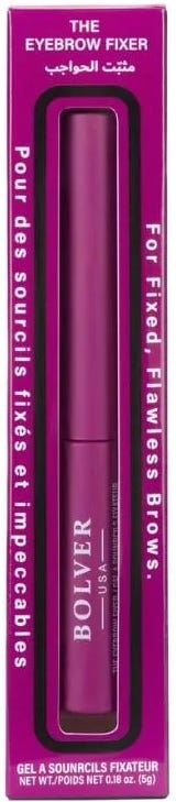 Bolver Eyebrow Setting Gel Clear Ultra-Hold Natural Finish