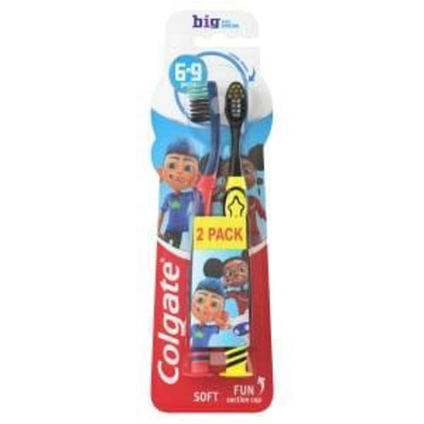 Colgate Kids Smiles Toothbrushes Soft Bristles 6-9 Years 2 Pack