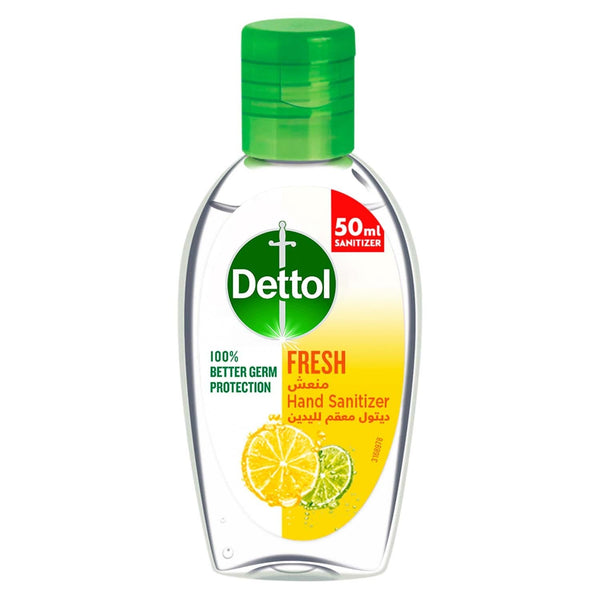 Dettol Fresh Instant Hand Sanitizer Gel, Rinse-Free, 50ml