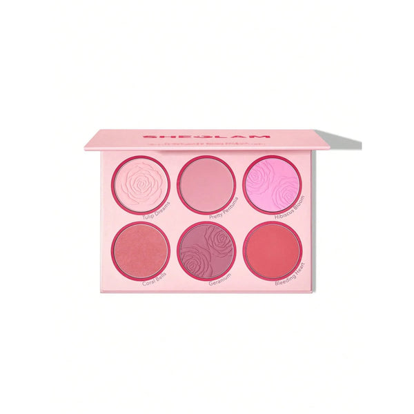 Sheglam Blush Palette Blushing Bouquet Petal-Soft Radiant Finish