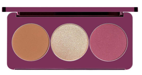 Bolver Face Palette Carnelian Pop Creamy Triple Highlighter 03