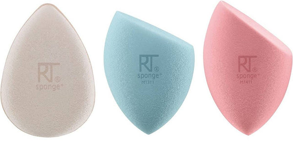 Real Techniques Poreless Perfection Makeup Sponge Kit, 3-Piece Matte Finish Set