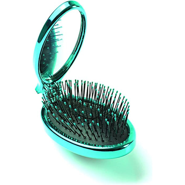 Wet Brush Pop & Go Detangler Foldable Hairbrush IntelliFlex Bristles Teal