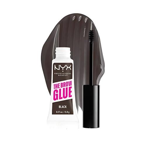 NYX The Brow Glow Eyebrow Gel Precision Brush Black TBG05