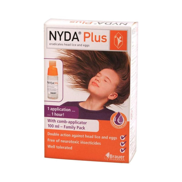 Nyda Plus Scalp Cleansing Solution with Comb Applicator, 100 ml