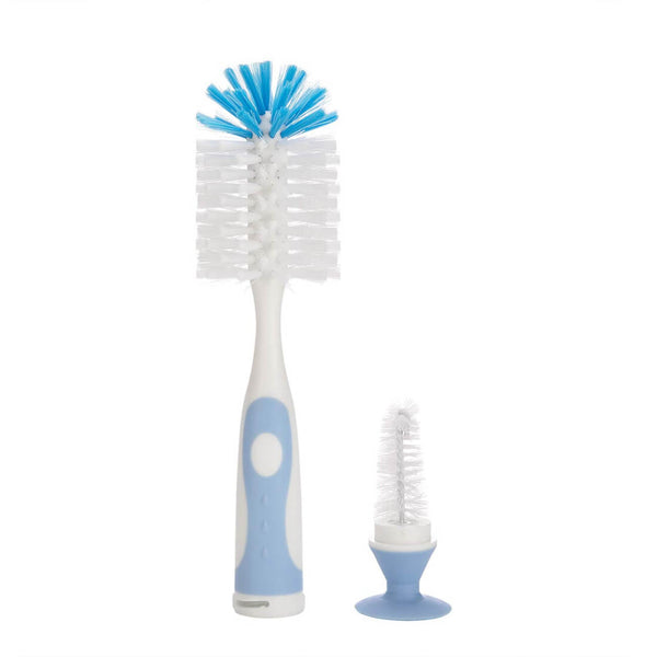 Luqu Bottle & Nipple Cleaning Brush Soft Nylon Bristles Blue