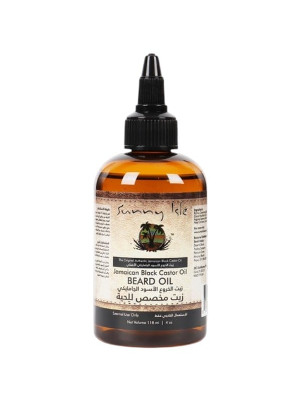 Sunny Isle Jamaican Black Castor Oil Beard Oil with Argan, Jojoba and Coconut Oils 118 ml