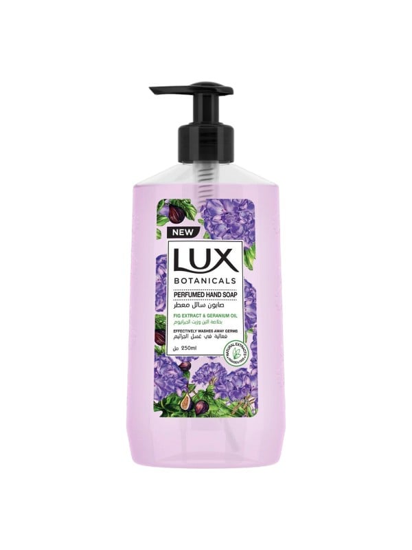 LUX Fig & Geranium Scented Hand Wash with Pump, 250ml