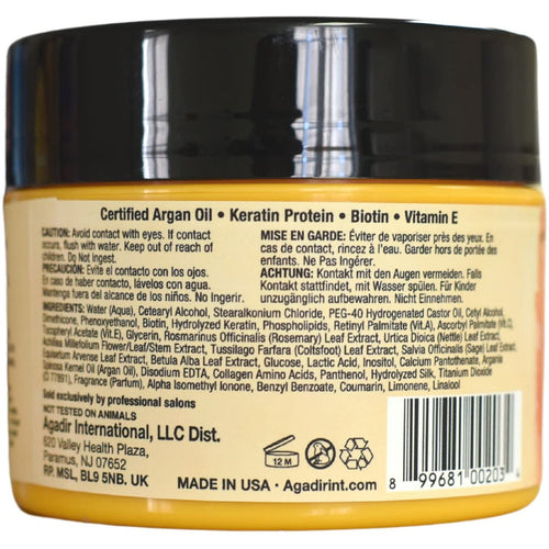 AGADIR Argan Oil Moisture Masque Hair Treatment with Keratin Protein, 236.6 ml
