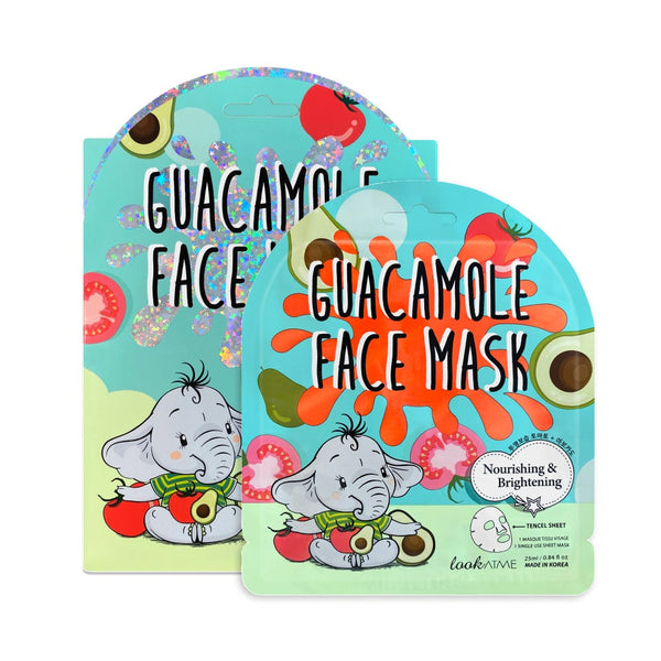 Look At Me Guacamole Tencel Face Mask Tomato Avocado Hydrating Nourishing Sheet