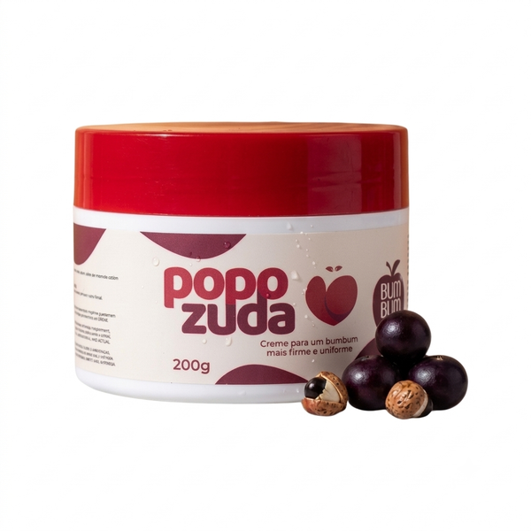 Popozuda Firming and Smoothing Body Cream, Brazilian Botanical Formula, 200g
