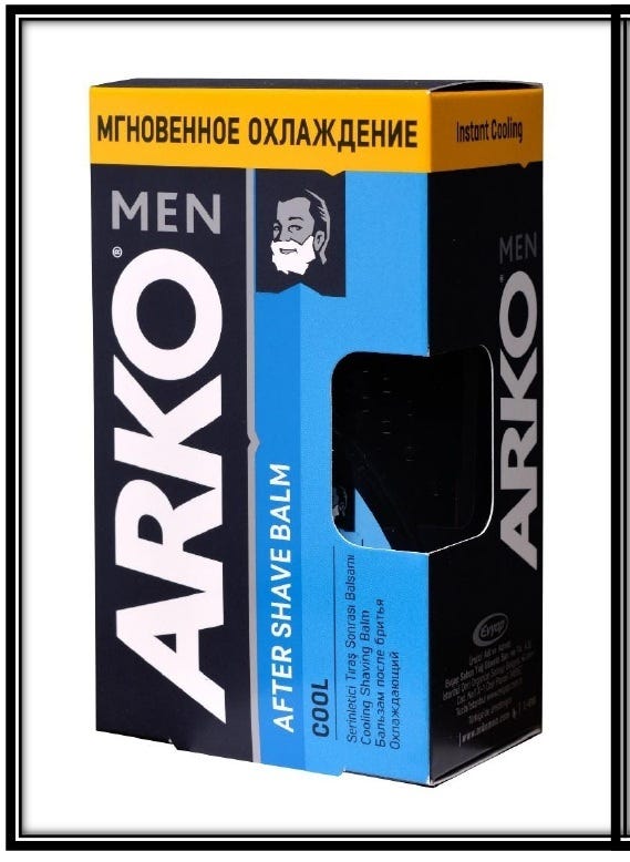 Arko After Shave Balm Cool, Fast-Absorbing Cooling Balm, 150 ml