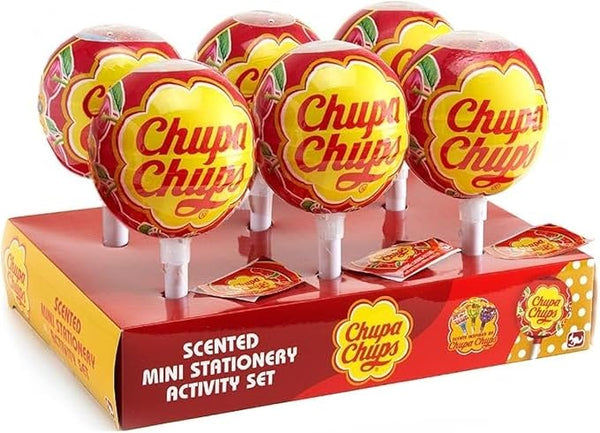Chupa Chups Stationery Surprise Set, 2 Stickers, 4 Erasers and 5 Mini Gel Pens