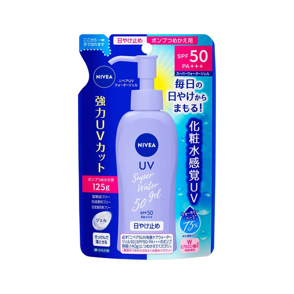 NIVEA Water Gel Sunscreen SPF 50+++ Lightweight Face and Body Formula 125g