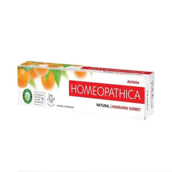 Astera Homeopathica Natural Mandarin Sorbet Fluoride-Free Toothpaste 75 ml