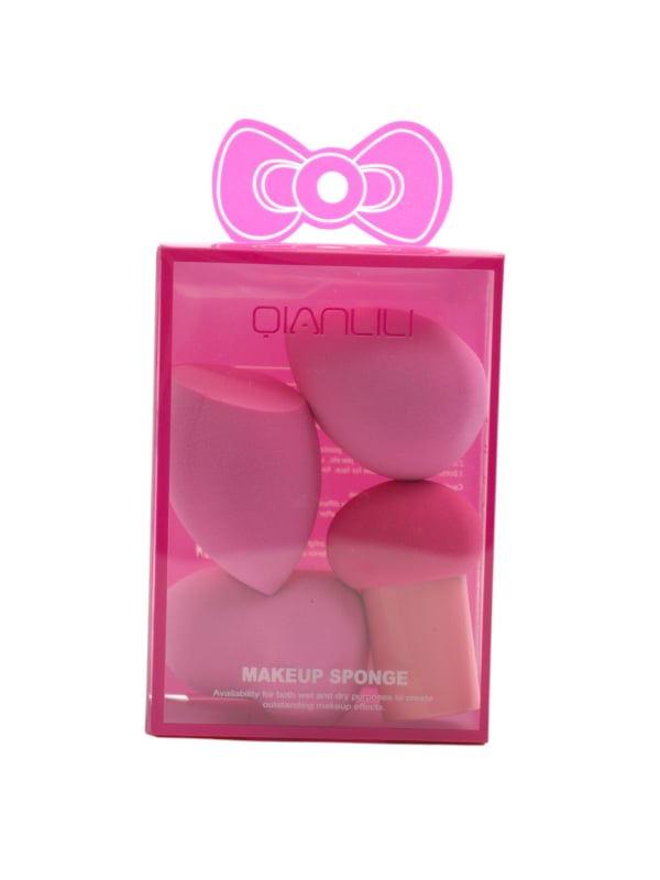 Beauty System Makeup Sponge Set Assorted Colors 4 Pieces