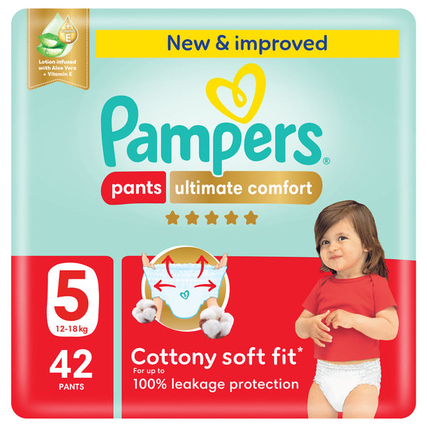 Pampers Premium Care Baby Diapers Size 5, 12-18 kg, 42 Pieces