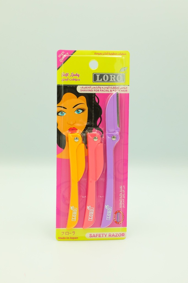 Loro Body Razor Facial Hair Remover, Coated Blade, 1 Piece