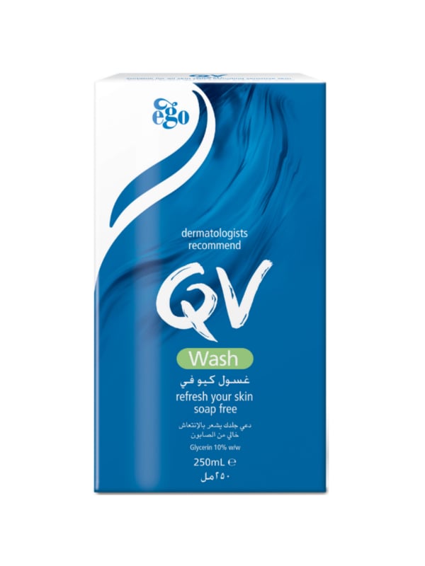 QV Fragrance Free Cleansing Wash Soap-Free Sensitive Skin Formula 250ml