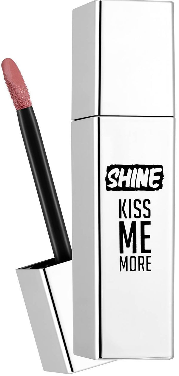 Flormar Shine Kiss Me More Liquid Lipstick Glossy Finish Murumuru Butter Hyaluronic Acid 005 Bare Beauty