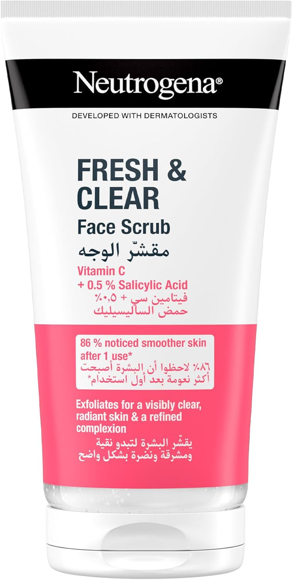 Neutrogena Fresh & Clear Face Scrub Vitamin C Salicylic Acid