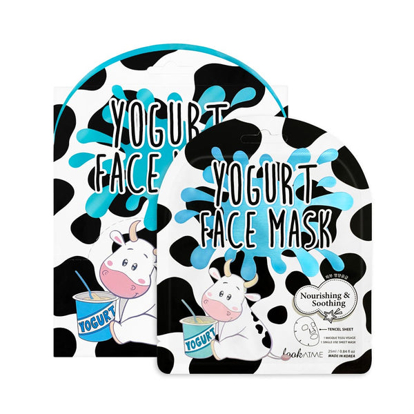 Look At Me Yogurt Tencel Face Mask Hydrating Sheet Mask with Ferments
