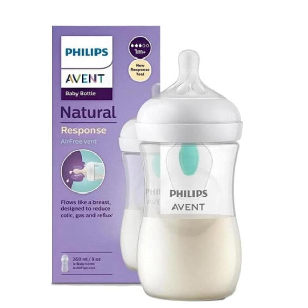 Avent Natural Feeding Bottle AirFree Vent 260 ml