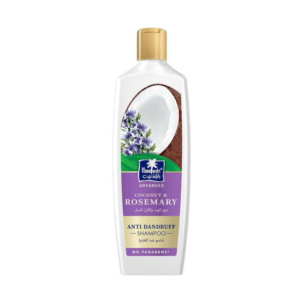 Parachute Coconut & Rosemary Anti-Dandruff Shampoo, Scalp-Cleansing Formula, 340 ml