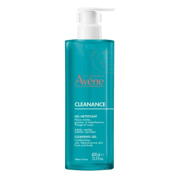 Avene Cleansing Gel Facial Wash Soap-Free for Oily Blemish-Prone Skin 400 ml