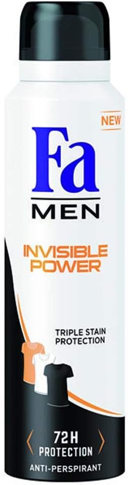 Fa Men Invisible Power Deodorant Spray Odor and Sweat Protection 150 ml