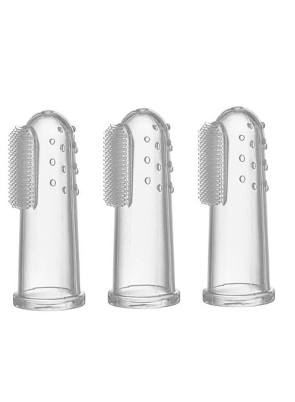 Luqu Silicone Fingertip Baby Toothbrush Oral Massager 3 Pieces