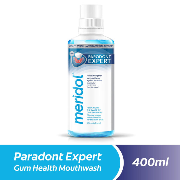 Meridol Parodont Expert Mouthwash Liquid Alcohol-Free Sodium Fluoride 400 ml