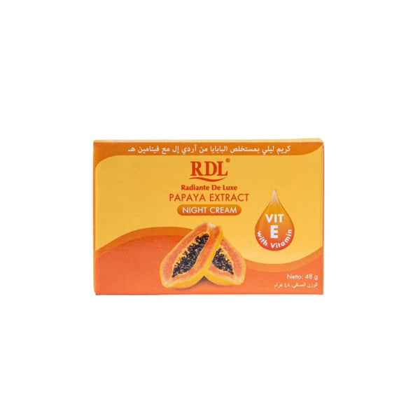RDL Night Cream with Papaya Extract and Vitamin E, Brightening Care, 48g