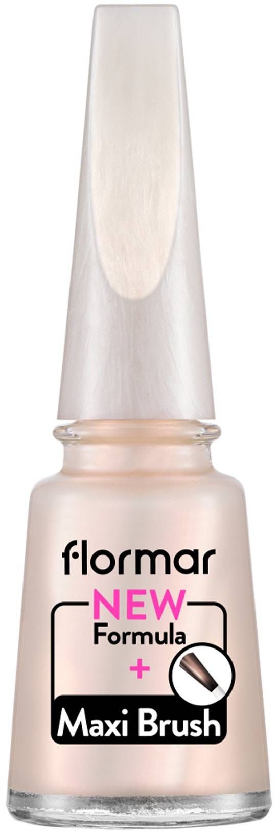 Flormar Pearly Nail Enamel PL308 Snow Glam Glossy Pearly Finish 11 ml