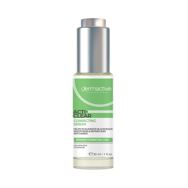 Dermactive Acti-Clear Correcting Serum for Blemish-Prone Skin, Liquid Face Serum, 30 ml