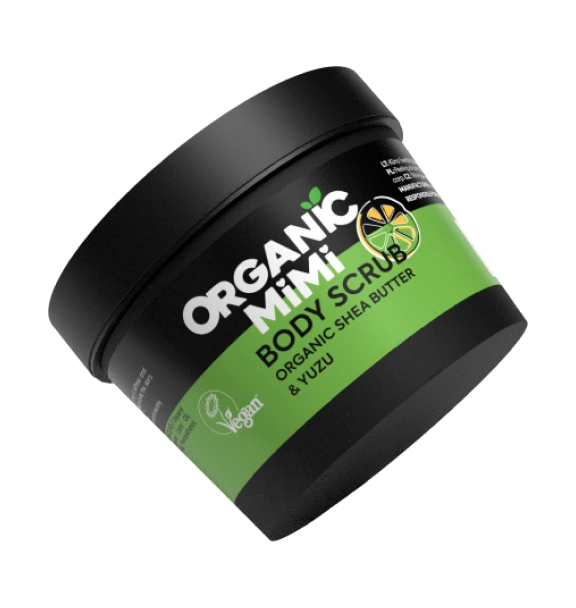 Organic Mimi Shea Butter & Yuzu Body Scrub Moisturizing Exfoliant 120g