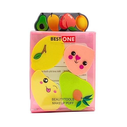 Best One Colorful Makeup Sponge Set, Soft 4-Piece Applicators