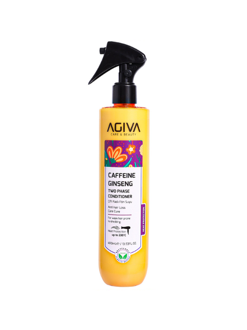 Agiva Care & Beauty Heat Protection Spray with Caffeine, 230C Protection, 400ml