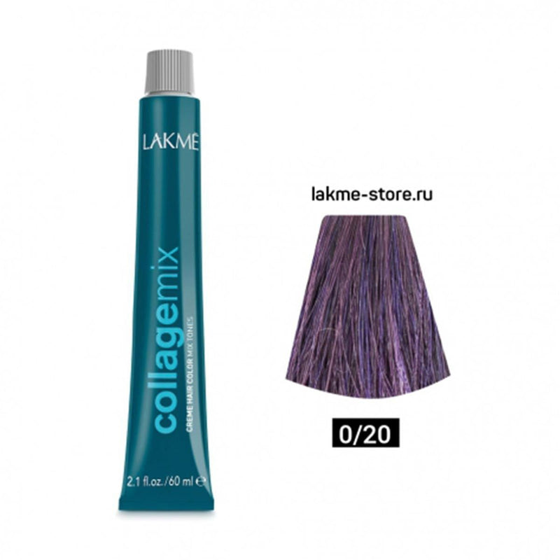 Lakme Collage Mix Cream Hair Color 0/20 Violet PPD-Free Formula
