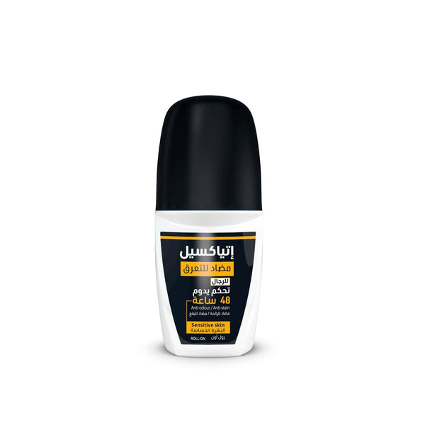Etiaxil Roll-On for Men Sensitive Skin Fragrance-Free Clinical Strength Sweat Protection