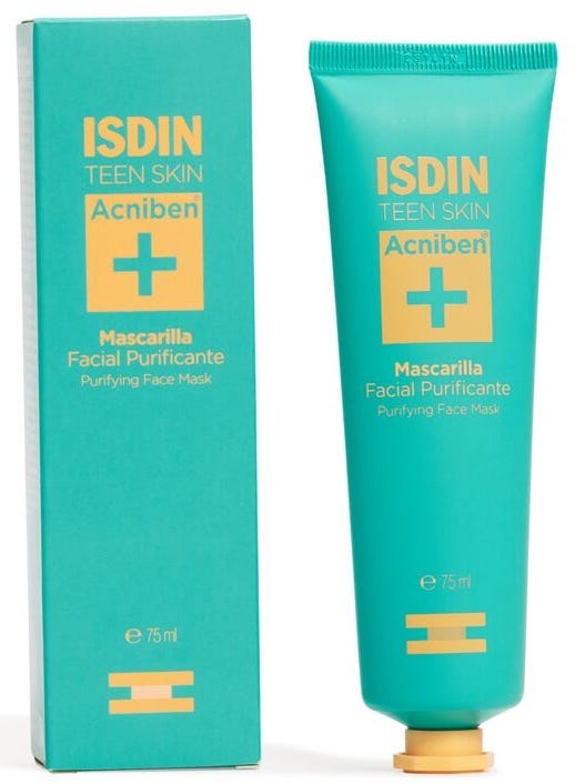 ISDIN Acniben Purifying Face Mask for Oily Skin, Cream, 75 ml