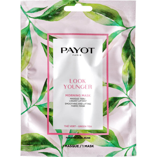 Payot Look Younger Smoothing and Lifting Face Sheet Mask, Green Tea, 1 Pc