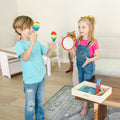 Melissa & Doug Band in a Box 10-Piece Wooden Musical Instrument Set with Storage Crate