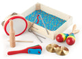 Melissa & Doug Band in a Box 10-Piece Wooden Musical Instrument Set with Storage Crate