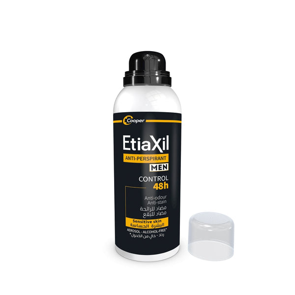 Etiaxil Men 48H Aerosol Deodorant Spray, Alcohol-Free Sensitive Skin Formula
